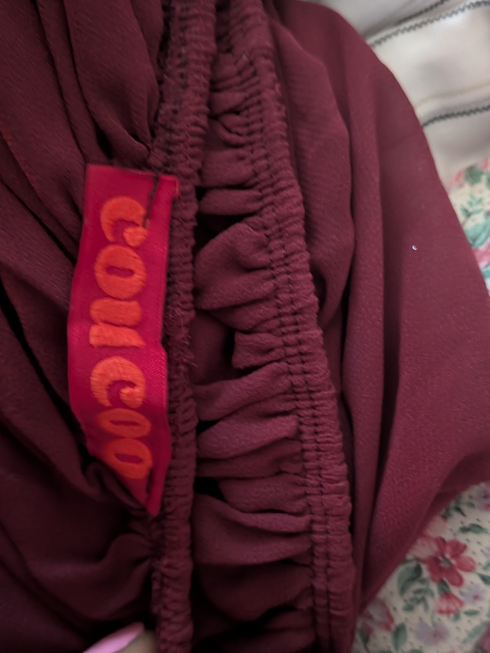 Coucoo Thar Dress By Coucoo In Burgundy - Picture 6 of 6